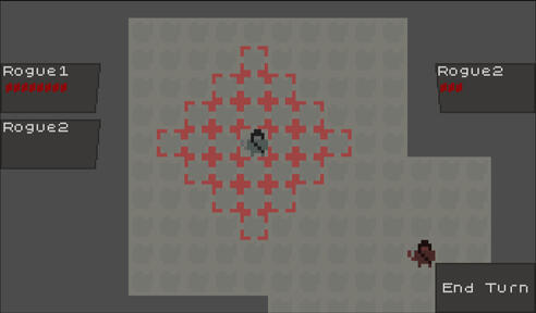Turn Based Roguelite - You control a Team of Heroes with different abilities and fight increasingly difficult encounters
